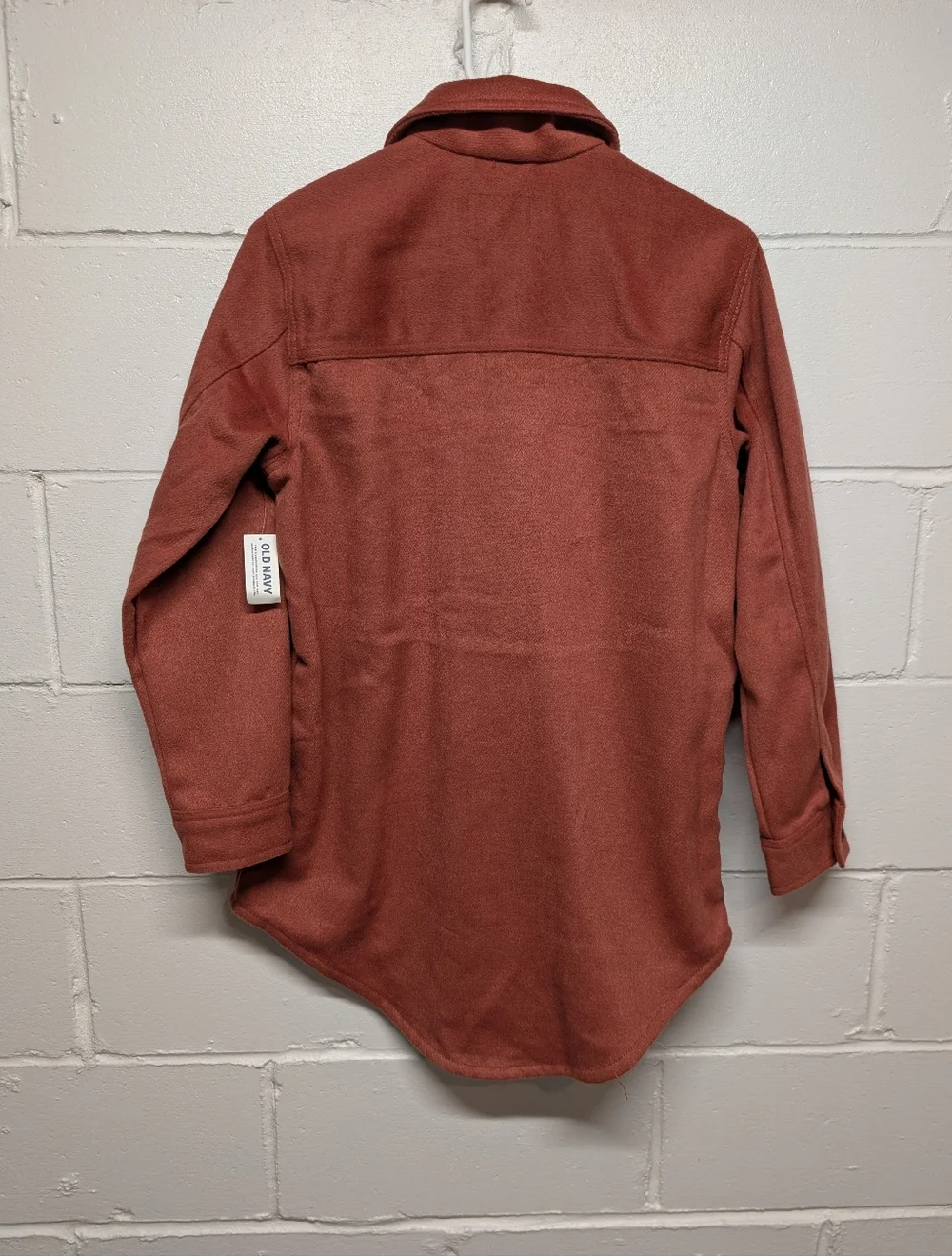 New OLD NAVY Soft Brushed Utility Red/Orange Rust Shacket Jacket (XS) - Picture 2 of 7
